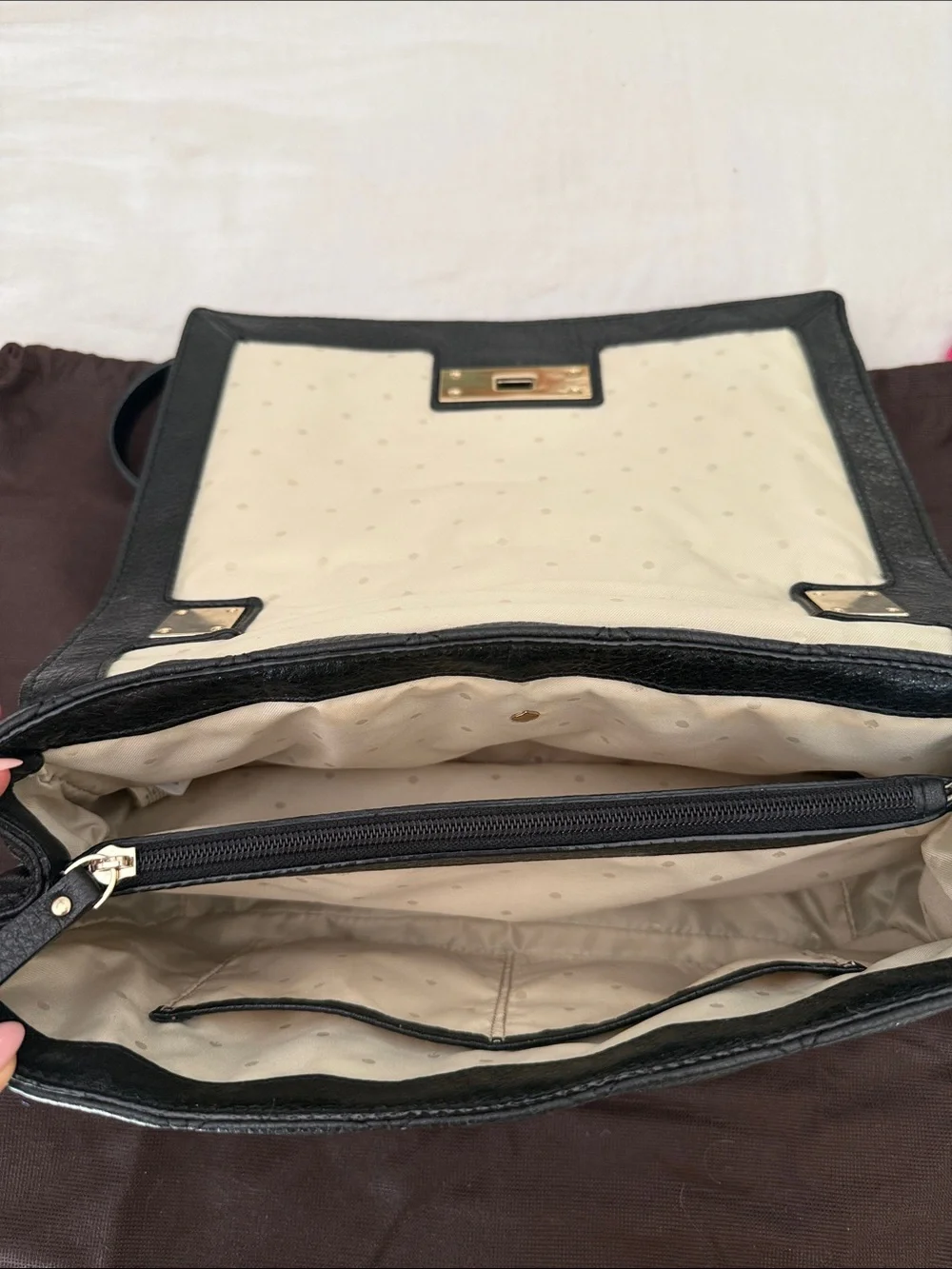 Kate Spade Black Leather Shoulder Bag